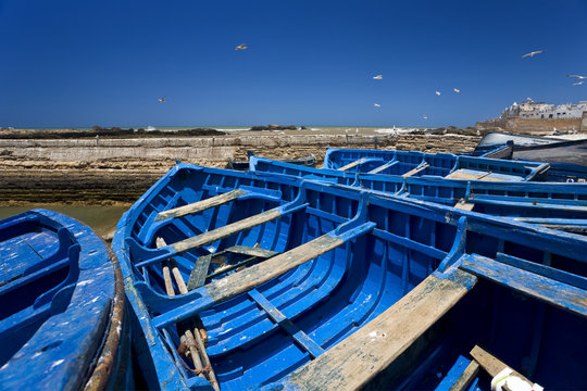 Morocco. Essaouira. Fish boats