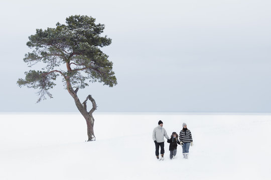 Family at winter