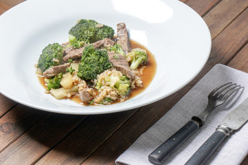 Beef and Broccoli stir fry