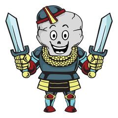 Illustration of a monster with swords