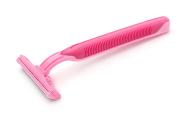 Pink plastic shaver