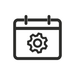 Planning calendar  - vector icon.