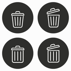 Bin - vector icon.