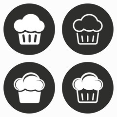 Cake - vector icon.