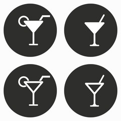 Cocktail - vector icon.