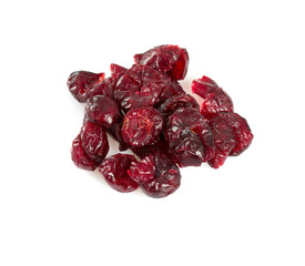 dried cranberry isolated on white