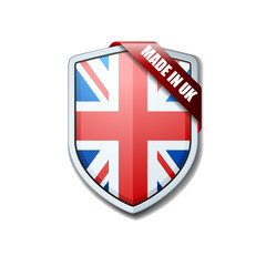 Fototapeta premium Made in United Kingdom Shield