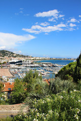 Naklejka premium Beautiful view of Cannes, France