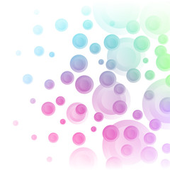 Pastel shades circles background