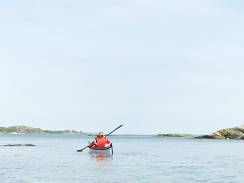 Person kayaking