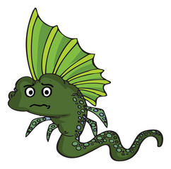 Obraz premium Funny cartoon fishes vector