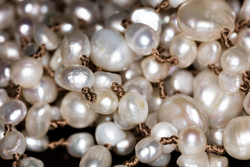Macro of pearls