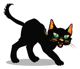 Cat silhouette vector