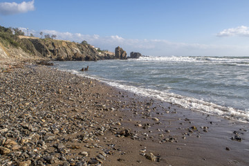 Mareggiata a Livorno.