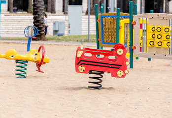 children's slides and playgrounds