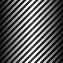 Abstract geometric lines with black and white diagonal stripes. Black gradient. Vector illustration