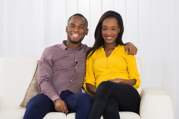 Portrait Of Happy African Couple