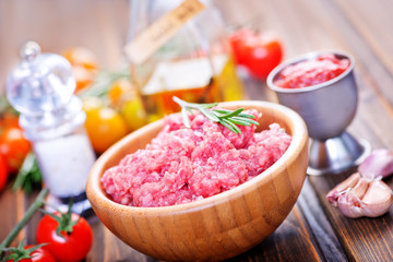 raw minced meat