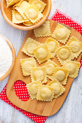 raw ravioli