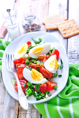 salad with egg