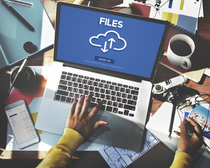 Files Documents Digital Assets Online Website Concept