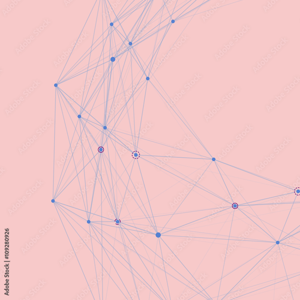 Poster abstract background with dotted grid