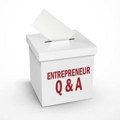 entrepreneur q and a words on the white box