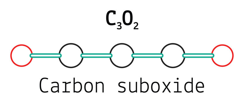 C3O2 carbon suboxide molecule