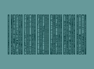 barcode pencil strokes painted