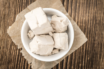 Block of Yeast (selective focus)