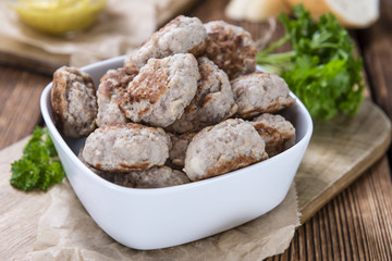 Small homemade Meatballs