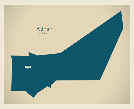 Modern Map - Adrar MR