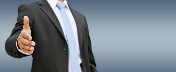 Businessman handshake
