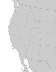 Westküste der USA in Grau