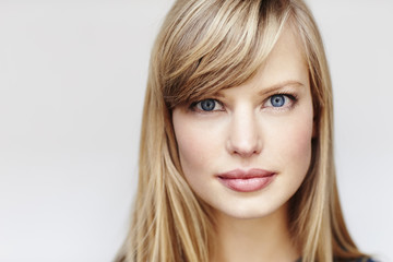 Blue eyed and blond beauty, portrait