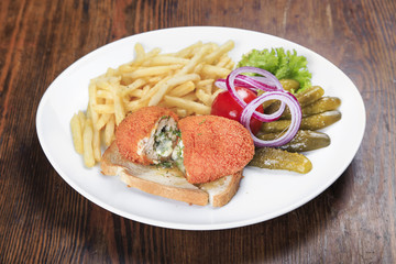 Chicken Kiev on the table