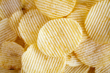 Potato chips background