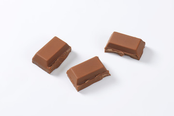 pieces of chocolate