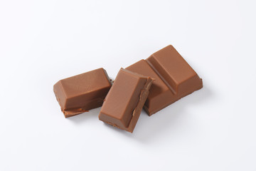 pieces of chocolate