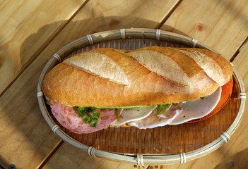 Vietnamese food, banh mi, fast food for breakfast