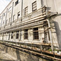 Old factory and pipes
