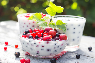 Spring garden cocktails fruit currants