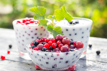 Spring garden cocktails fruit currants