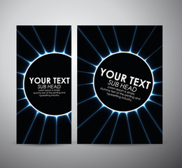 Abstract blue circle light digital. Graphic resources design template. Vector illustration