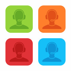 Customer support service icon