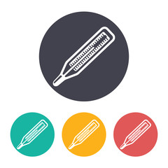 Vector thermometer icon 