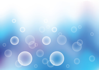 Abstract bubble blur background