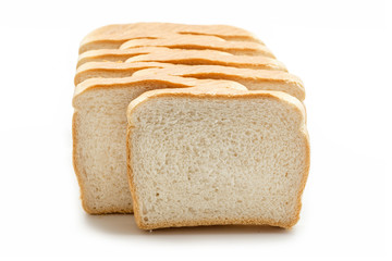 Healtly sliced bread isolated on white