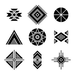 Native American Indians Tribal Symbols - 109302952