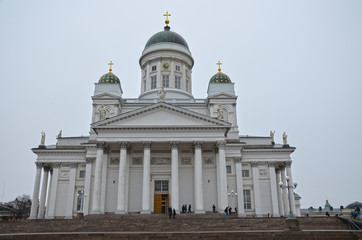 Fototapeta na wymiar Cattedrale del Senato a Helsinki